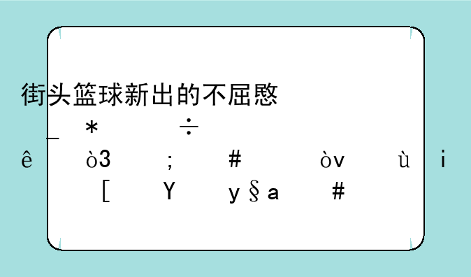 街头篮球新出的不屈意志技能谁买了，怎么样？还有花式拉杆怎么用？